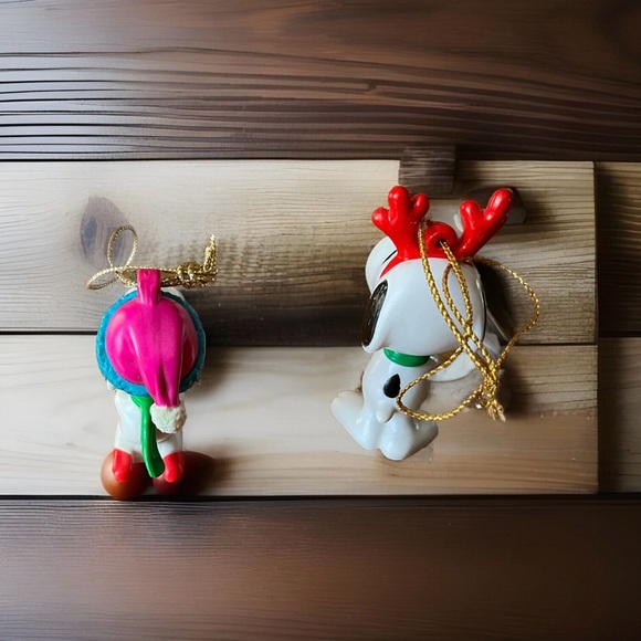 VTG Woodstock Peanuts Ornaments Snoopy Sweety Bird Holiday Decorations - Picture 3 of 5